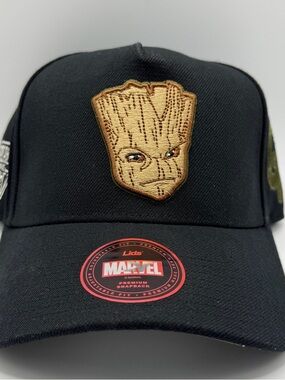 Groot Guardians of the Galaxy Marvel Lids Hat Black Cap Snapback